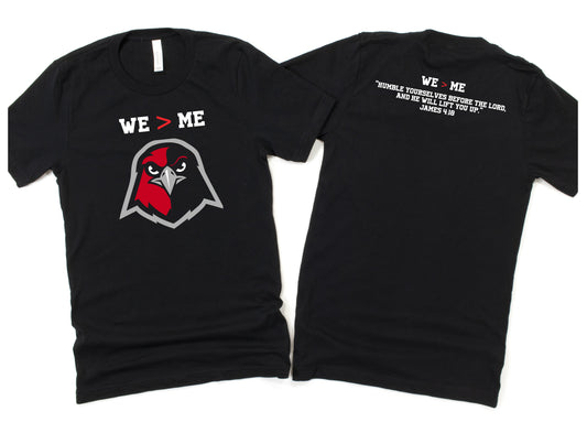 We > Me James 4:10 *STUDENT DESIGNED* Black-Caleb Tee