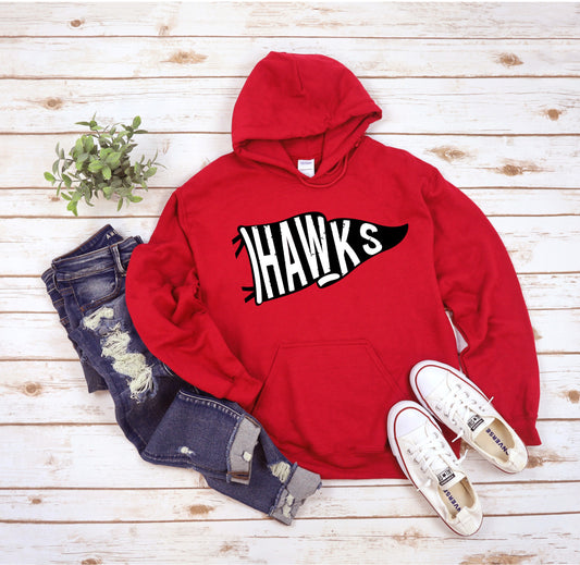 Hawks Pennant  *CHOOSE STYLE*