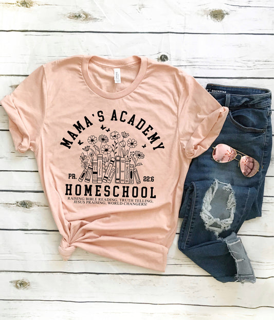 Mama's Academy Peach Tee